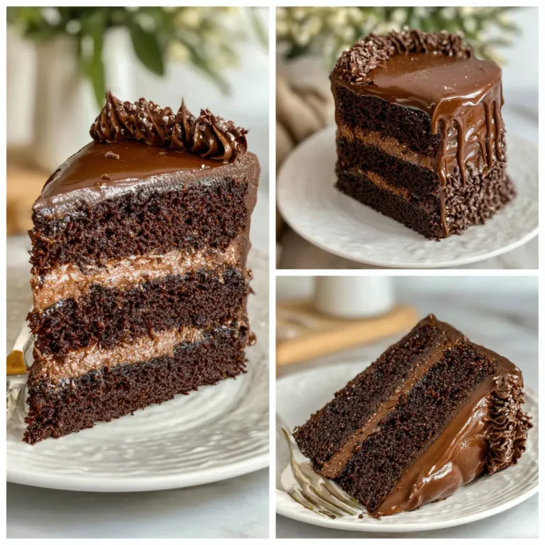 Triple Chocolate Fudge Cake