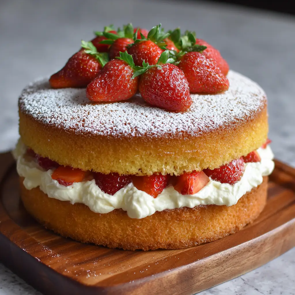 Victoria Sponge with Fresh Cream