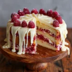 White Chocolate Raspberry Cake