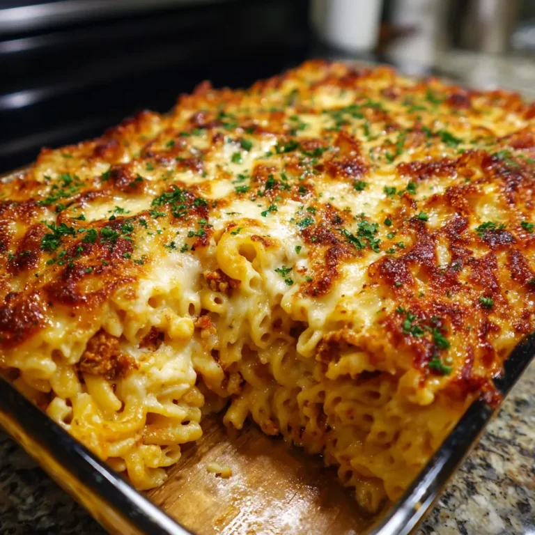 Baked Spaghetti Mac & Cheese