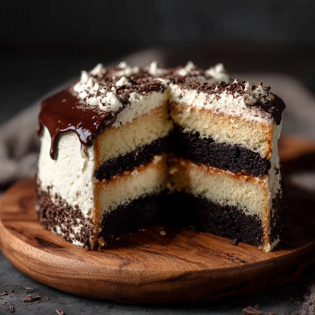 Black & White Chocolate Cake