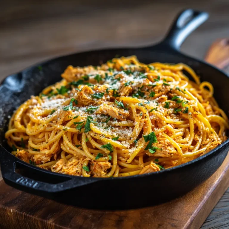 Buffalo Chicken Spaghetti