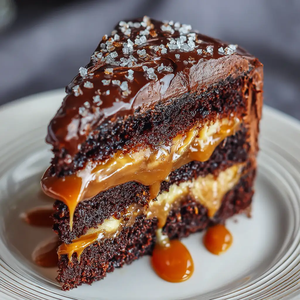 Caramel Swirl Chocolate Cake