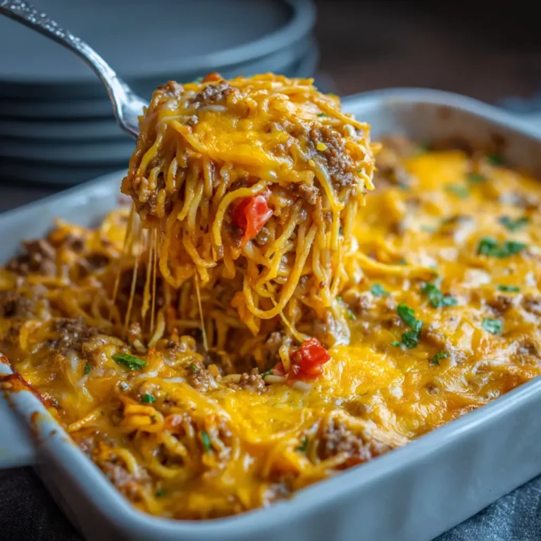 Cheeseburger Spaghetti Bake
