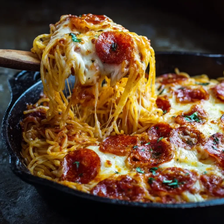 Cheesy Pepperoni Pizza Spaghetti