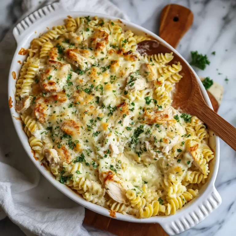 Chicken Alfredo Pasta Bake