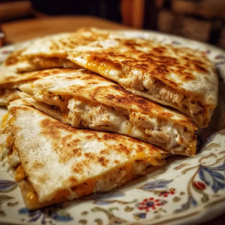 Chicken and Cheese Quesadillas