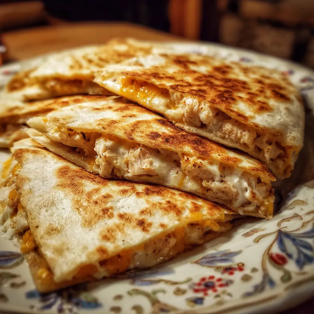Chicken and Cheese Quesadillas