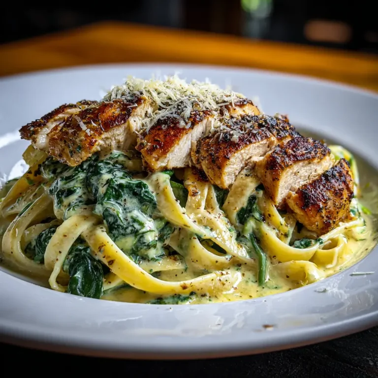 Chicken and Spinach Alfredo