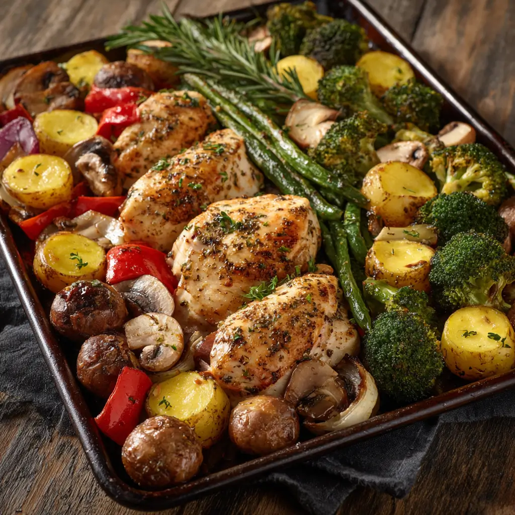 Chicken and Veggie Sheet Pan Dinner