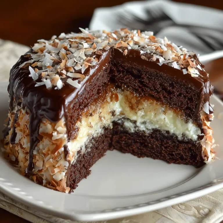 Chocolate Almond Joy Cake