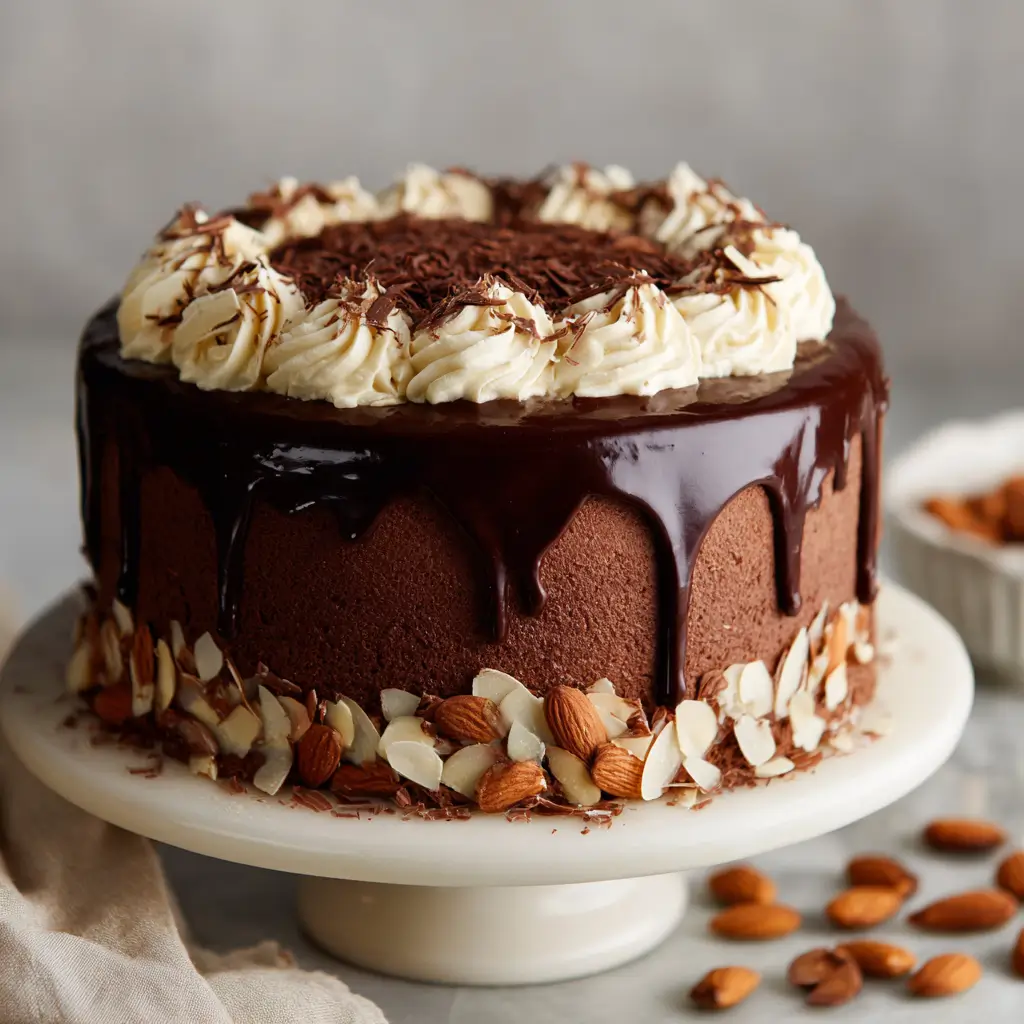 Chocolate Almond Layer Cake