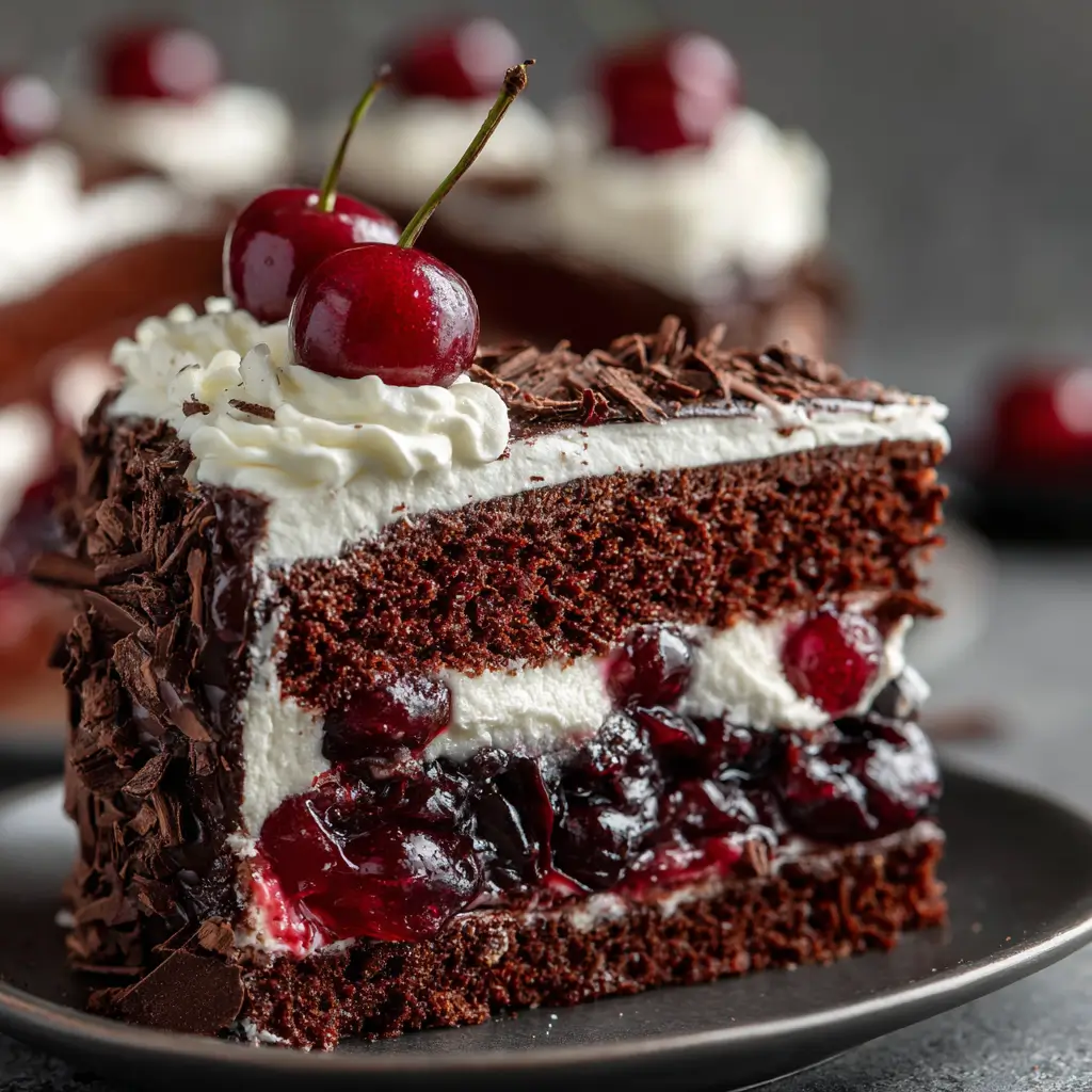 Chocolate Cherry Black Forest Cake