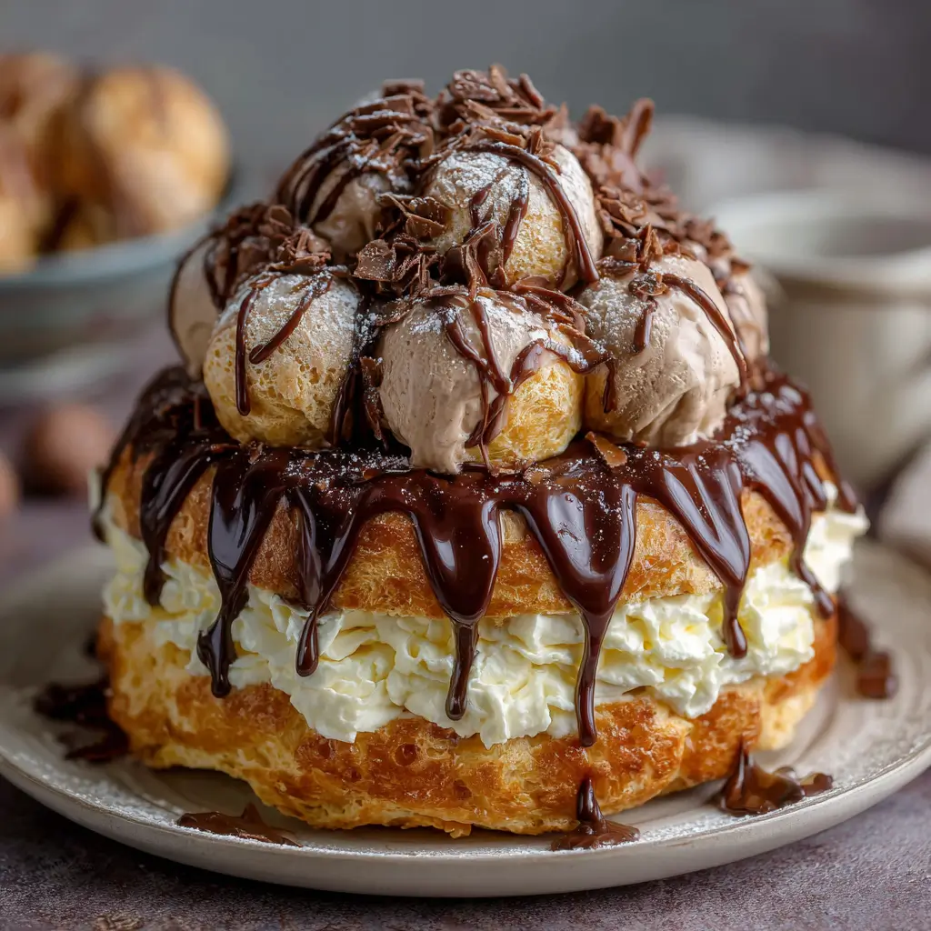 Chocolate Cream Puff Cake
