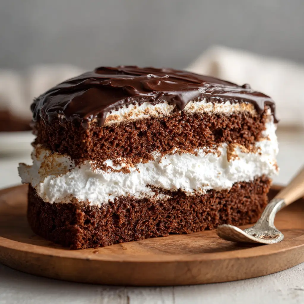 Chocolate Marshmallow Fluff Cake