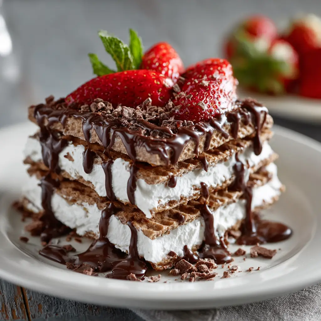 Chocolate Wafer Icebox Cake