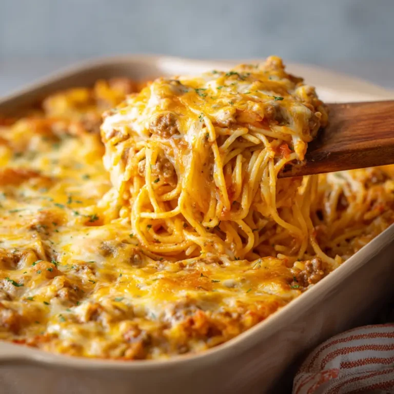 Creamy Baked Spaghetti Casserole