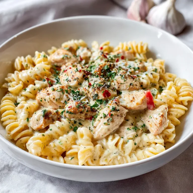 Creamy Garlic Chicken Pasta