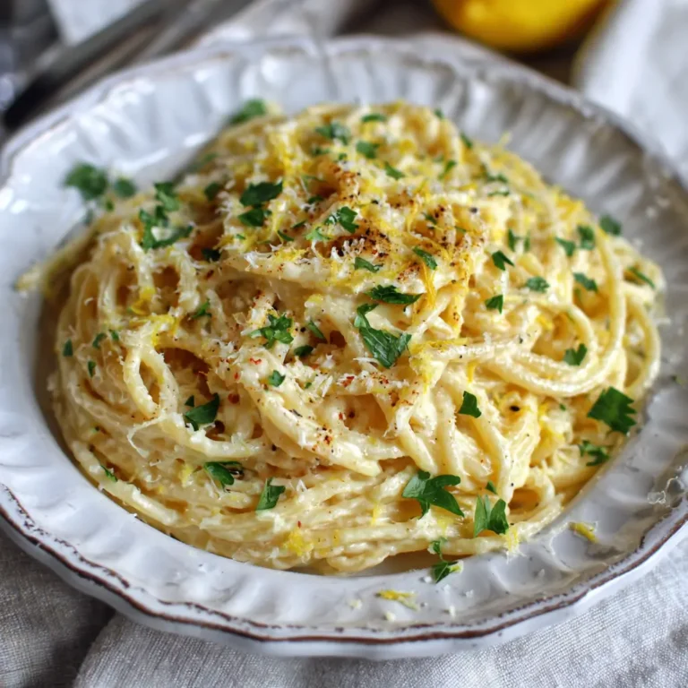 Creamy Lemon Parmesan Spaghetti