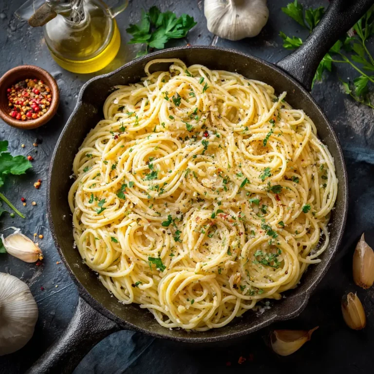 Creamy Roasted Garlic Spaghetti