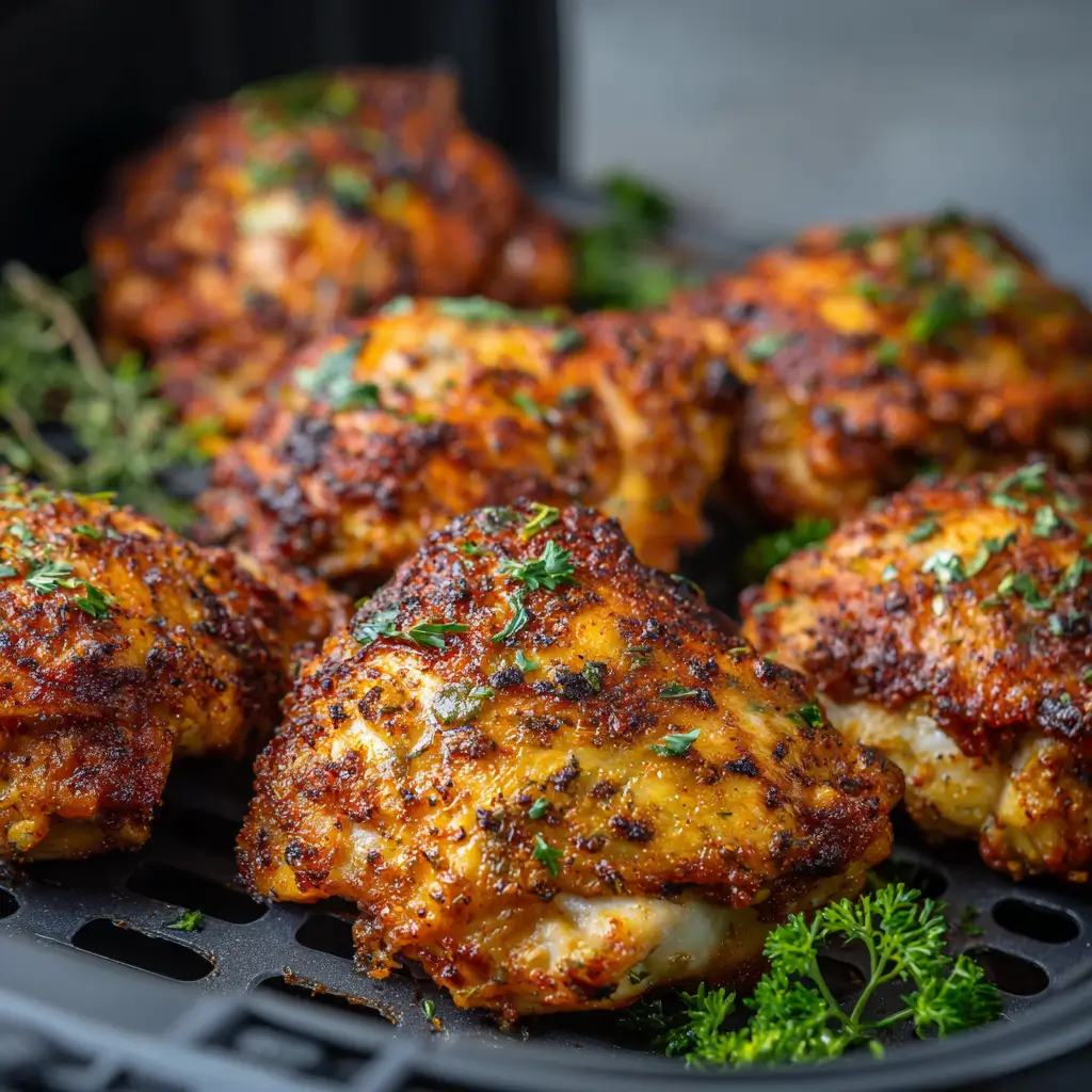 Crispy Air Fryer Chicken Thighs