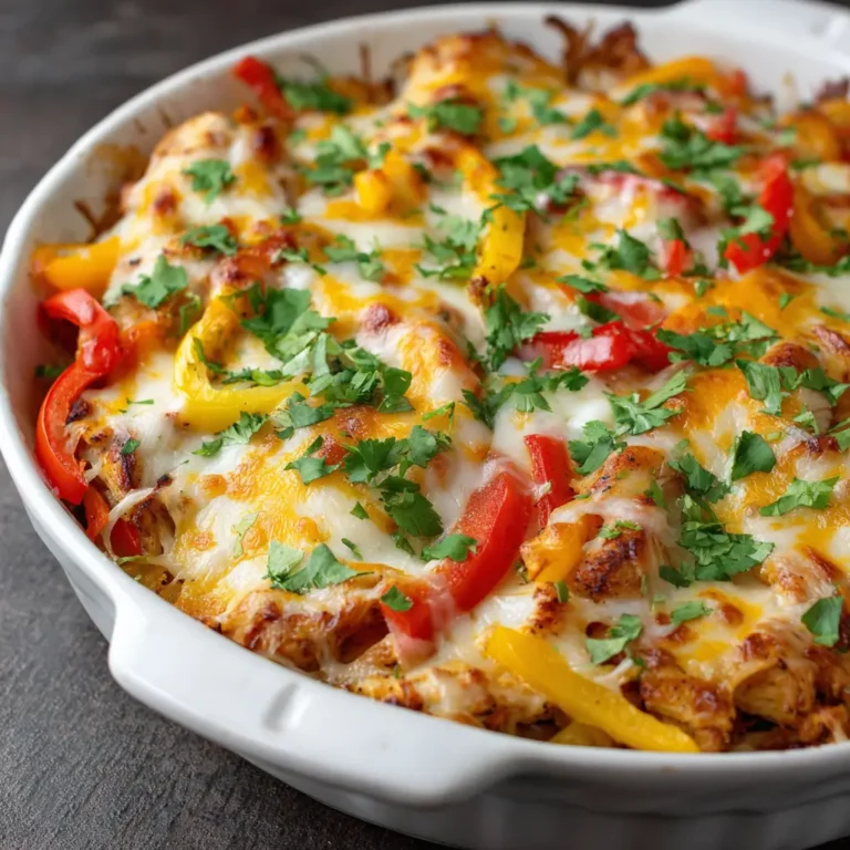 Easy Chicken Fajita Bake