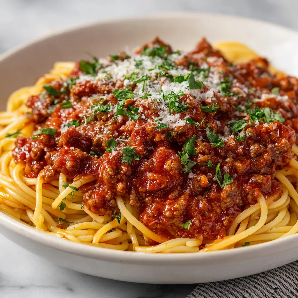 Easy Spaghetti with Meat Sauce