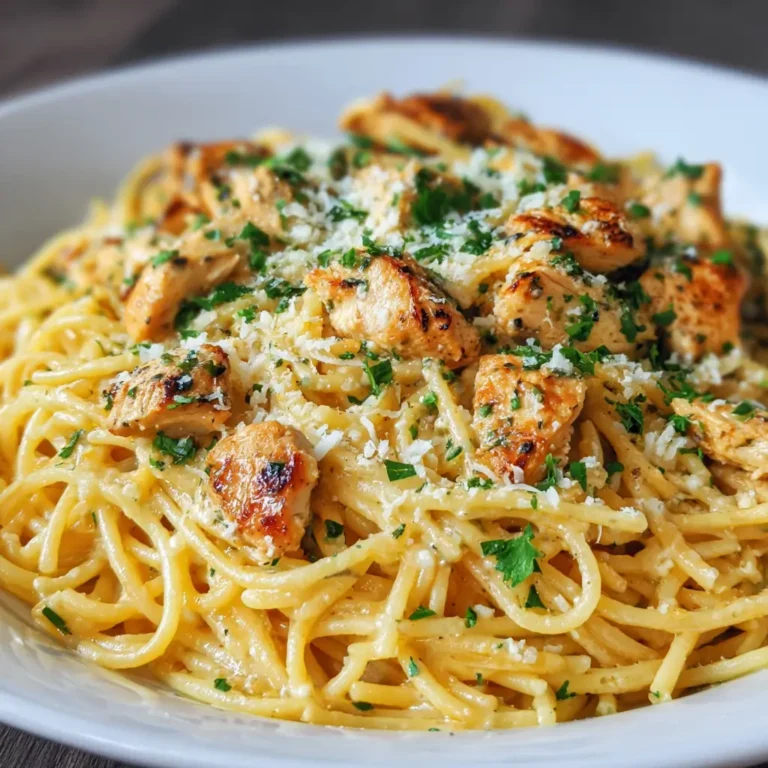Garlic Butter Chicken Spaghetti