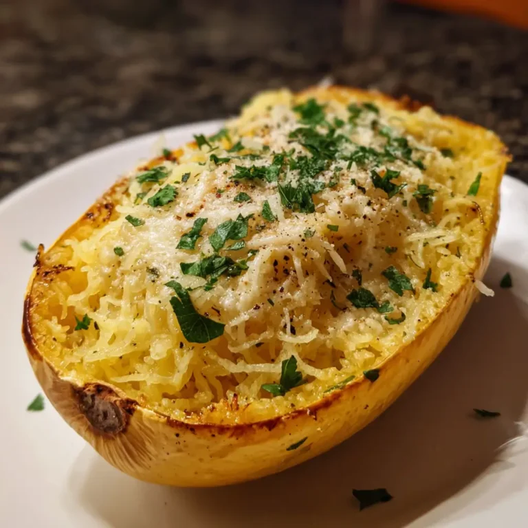 Garlic Parmesan Spaghetti Squash