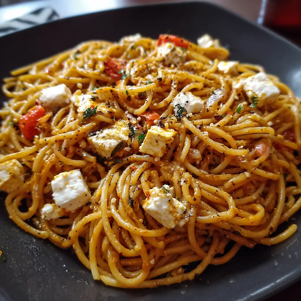 Greek Spaghetti with Feta