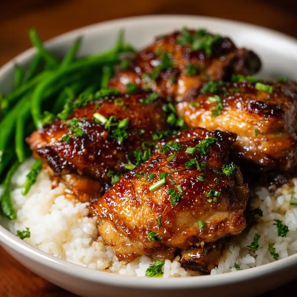Honey Garlic Chicken Thighs