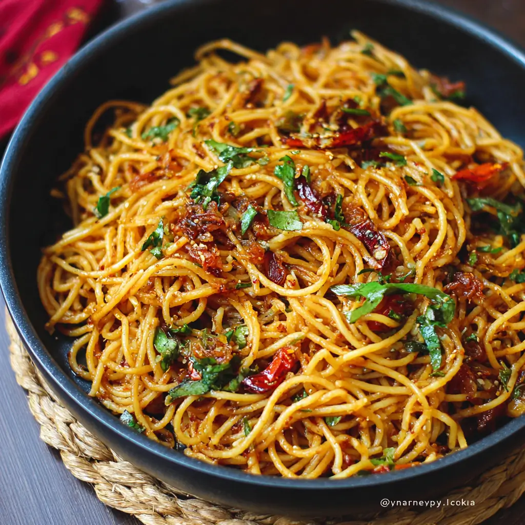 Honey Garlic Spaghetti