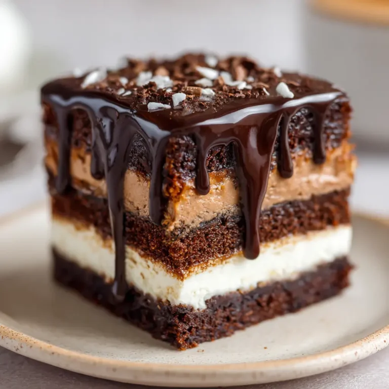Layered Brownie Chocolate Cake