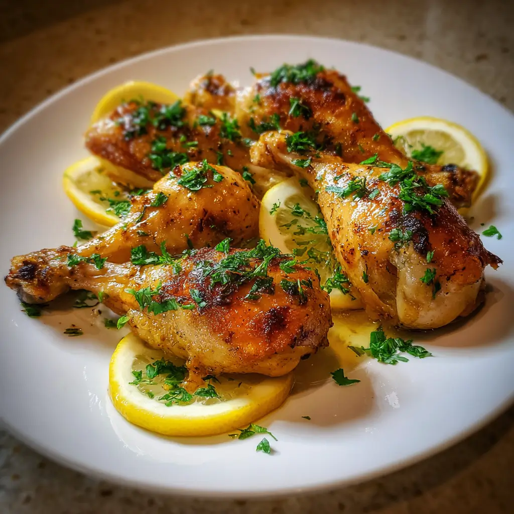 Lemon Garlic Chicken Legs