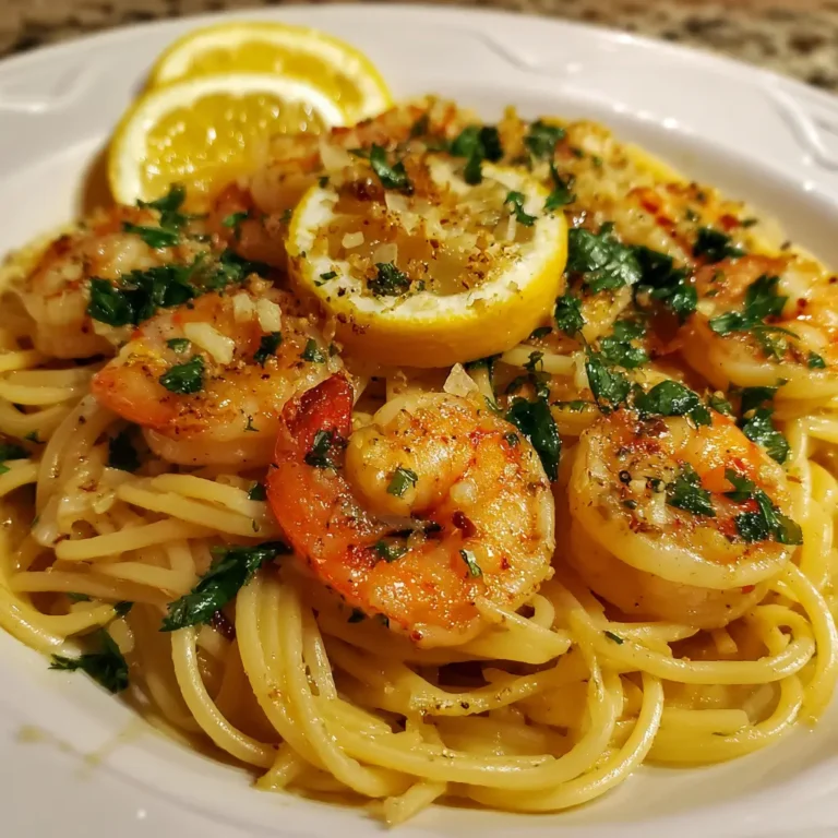 Lemon Shrimp Spaghetti