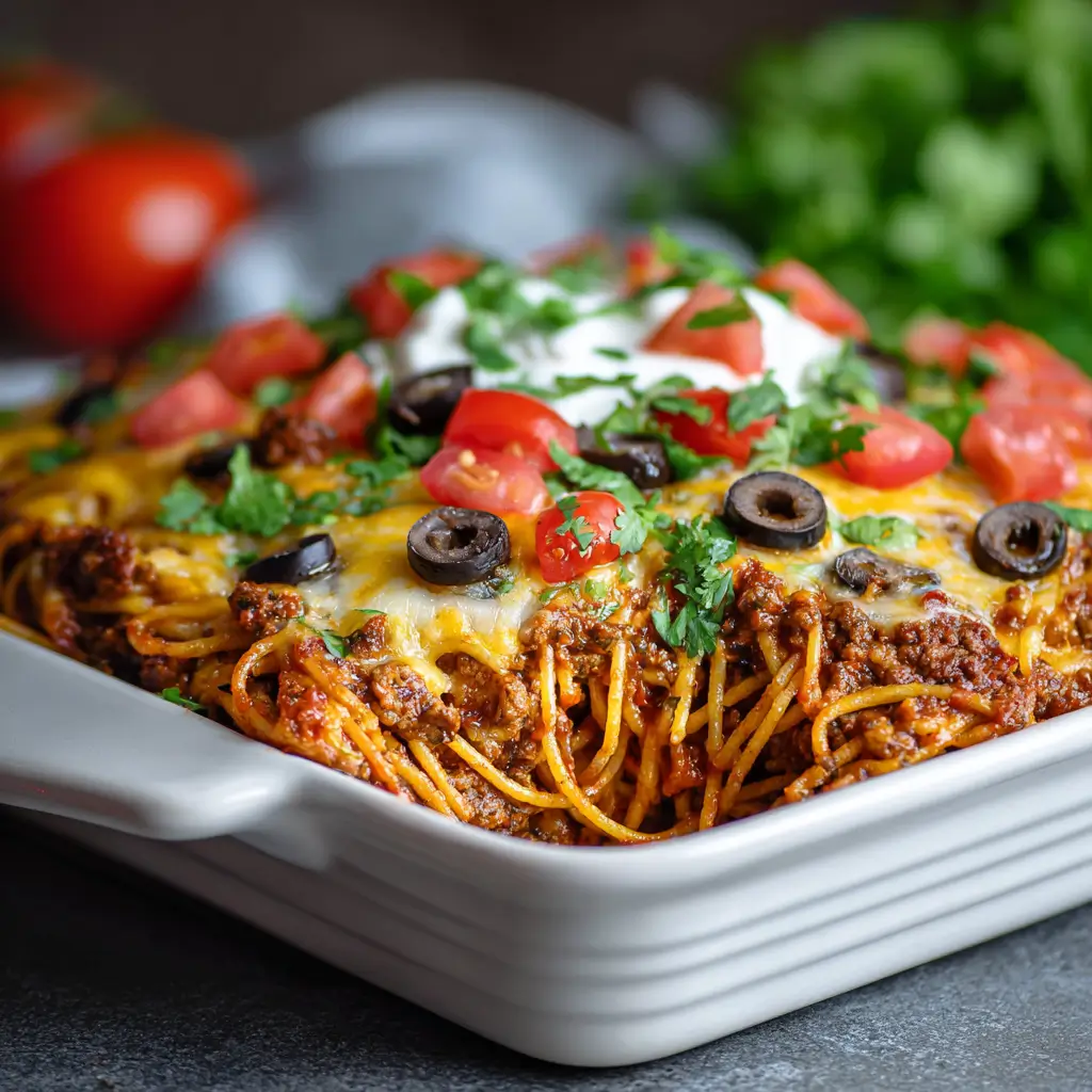 Mexican Spaghetti Bake