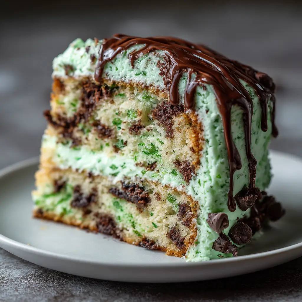 Mint Chocolate Chip Cake