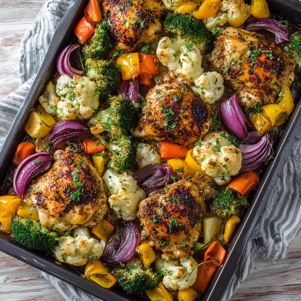 One-Pan Baked Chicken and Veggies