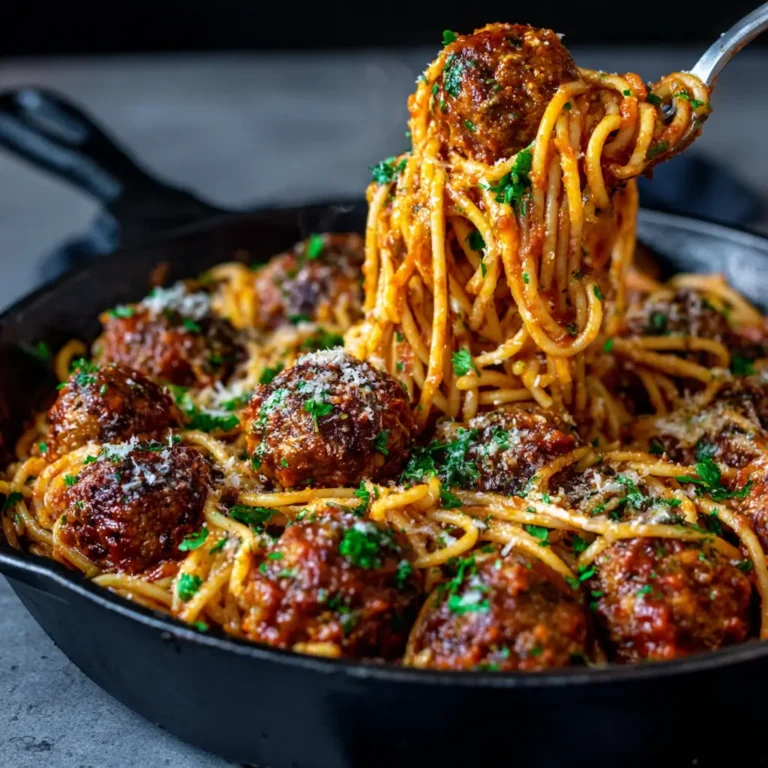One-Pot Spaghetti and Meatballs