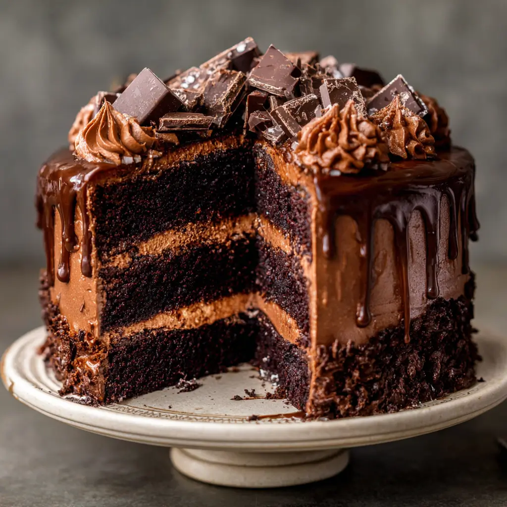 Pinterest Viral Chocolate Fudge Layer Cake