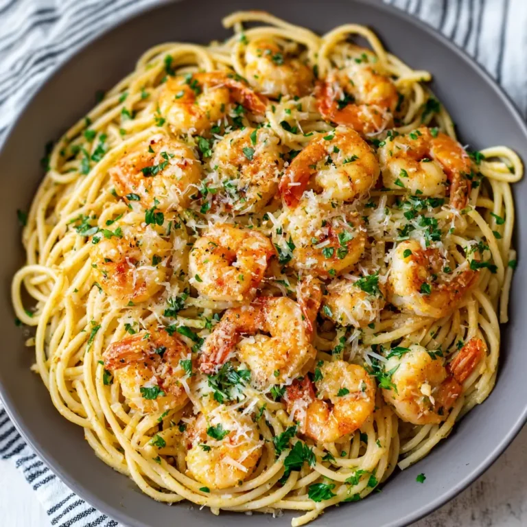 Shrimp Scampi Spaghetti