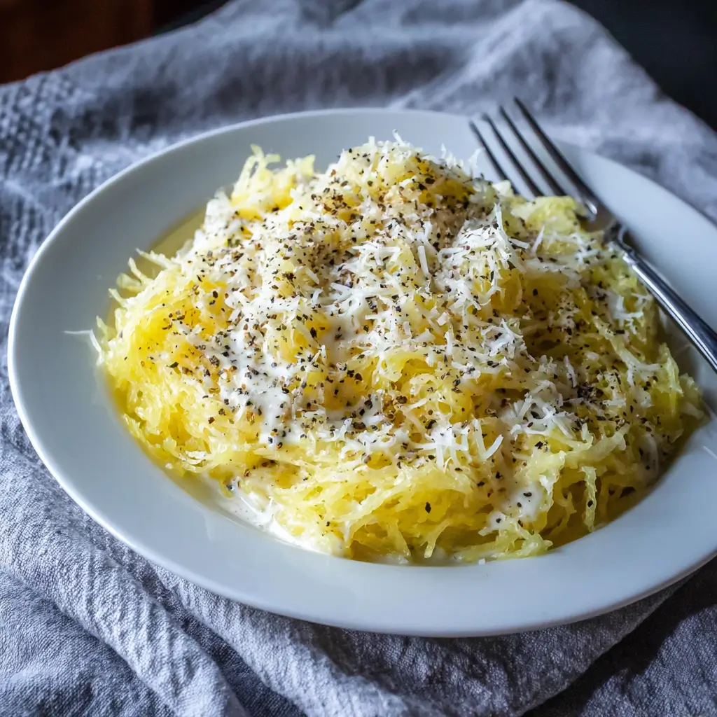 Spaghetti Squash Alfredo