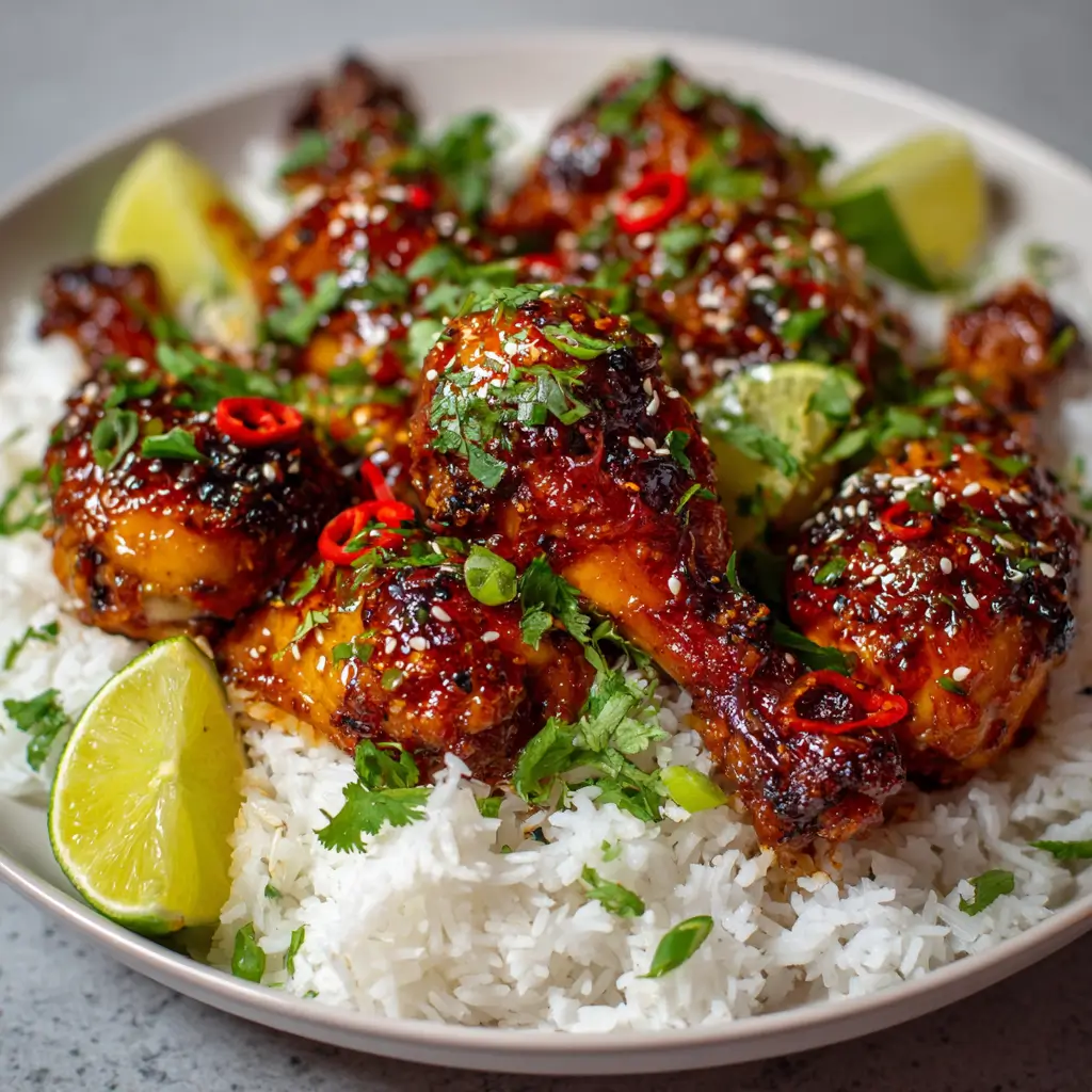 Sticky Asian Chicken Drumsticks