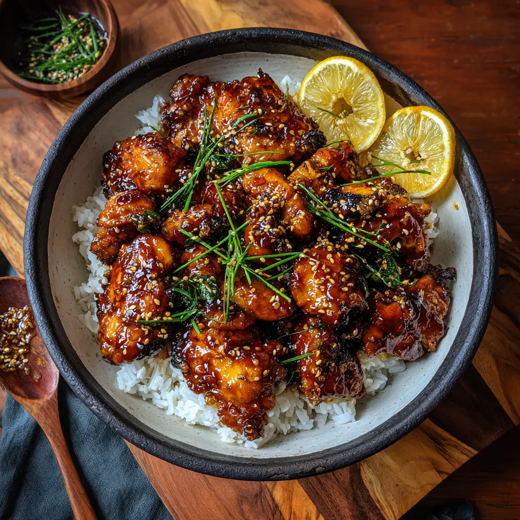 Sticky Honey Garlic Chicken