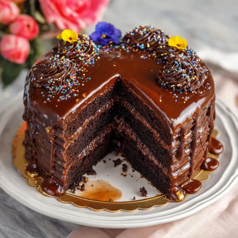 Viral TikTok Chocolate Cake