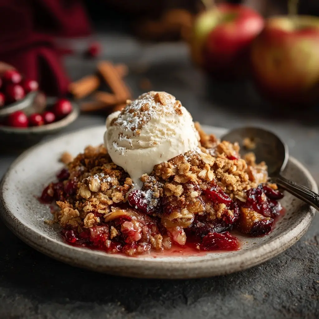 Apple Cranberry Crisp