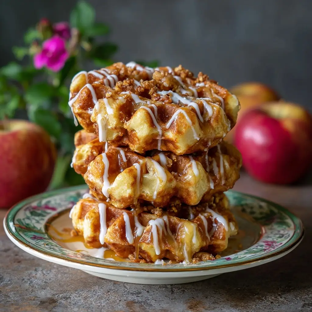 Apple Fritter Waffle Donuts