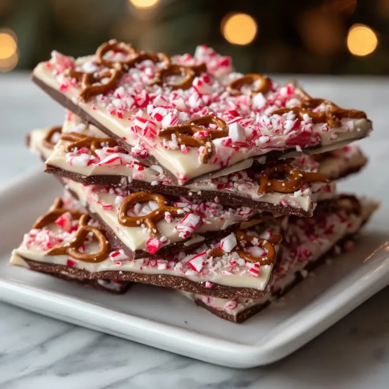 Candy Cane Pretzel Bark