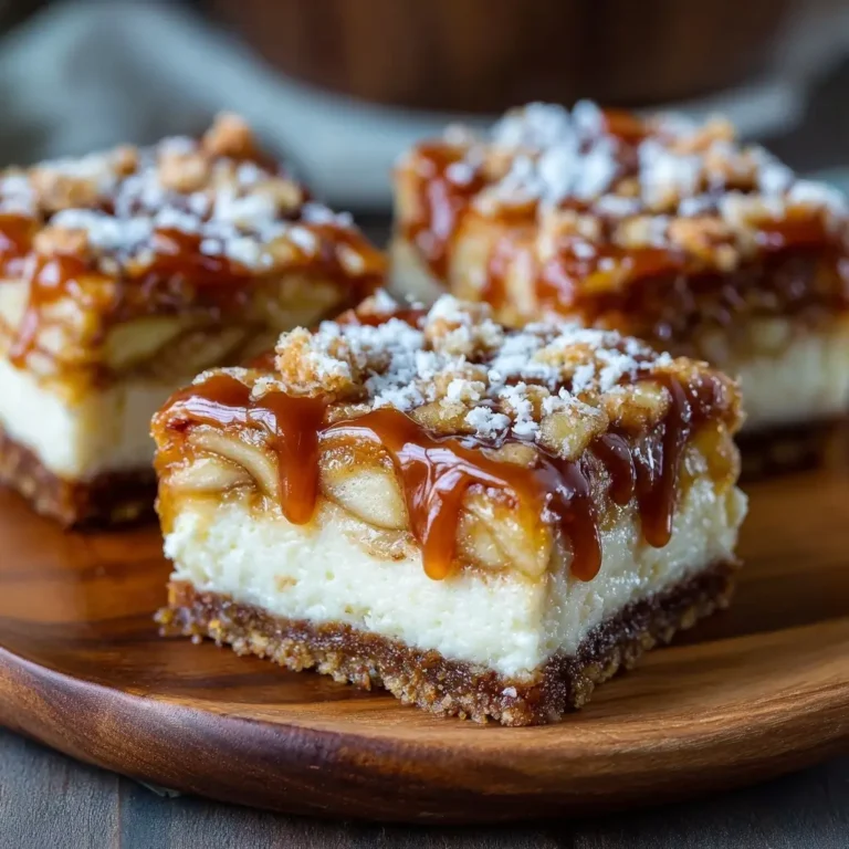 Caramel Apple Cheesecake Bars