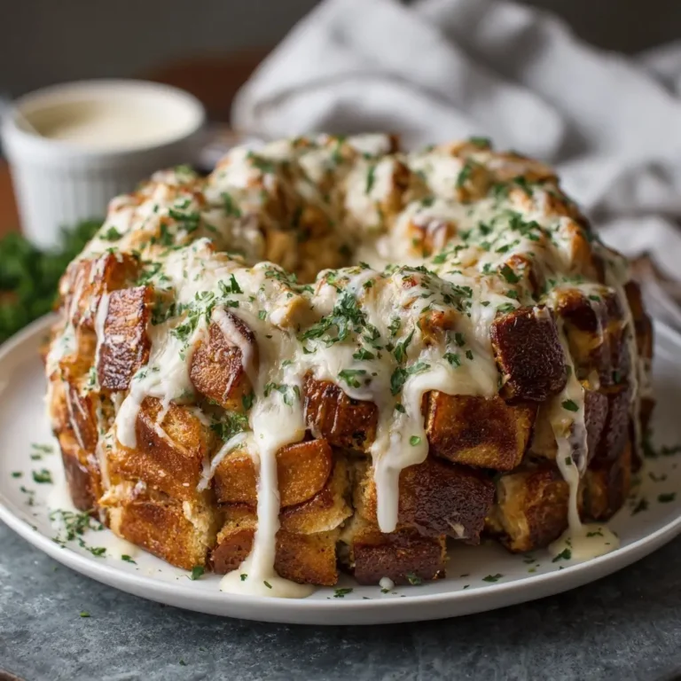 Chicken Alfredo Monkey Bread